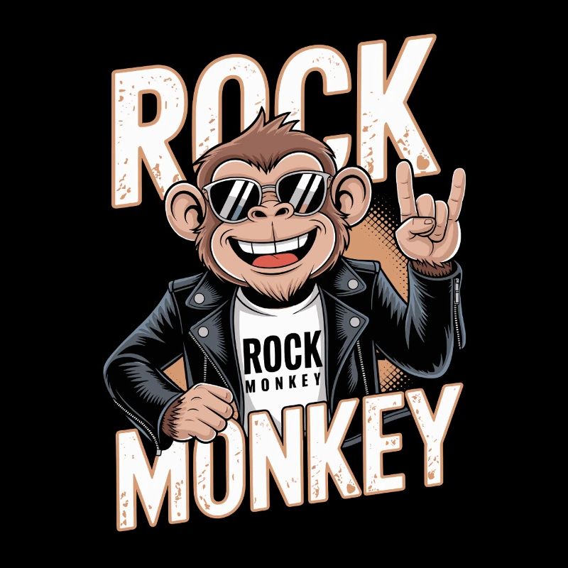 Rock Monkey Monkey Rocker Sunglasses Leather Jacket