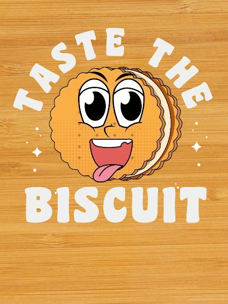 Taste the Biscuit Cartoon Cookie