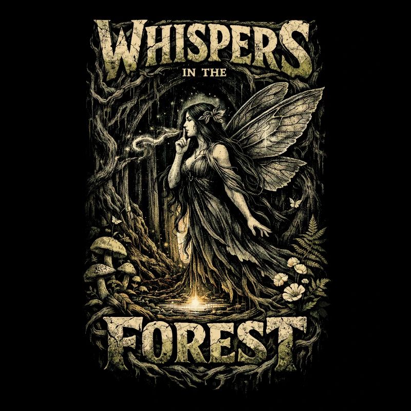 Fairycore Fairy Gothic Murmure dans la Forêt