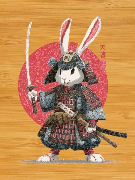 Bunny Samurai in Armor