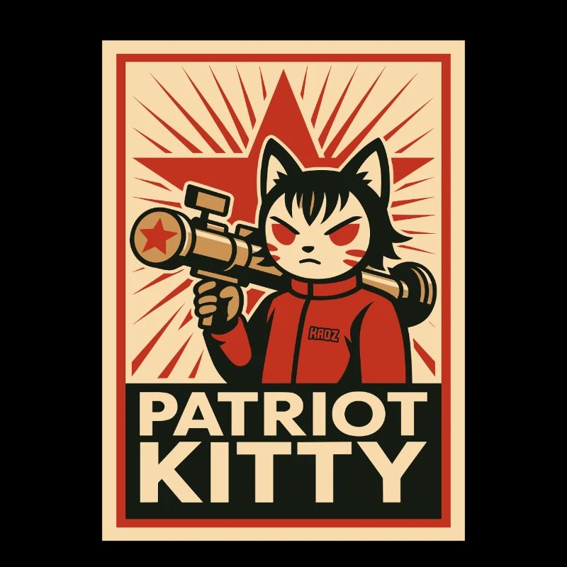 Patriot Kitty Rocket Art