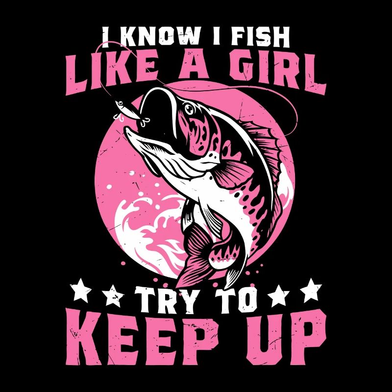 Je pêche comme une requine fille Suivez le rythme