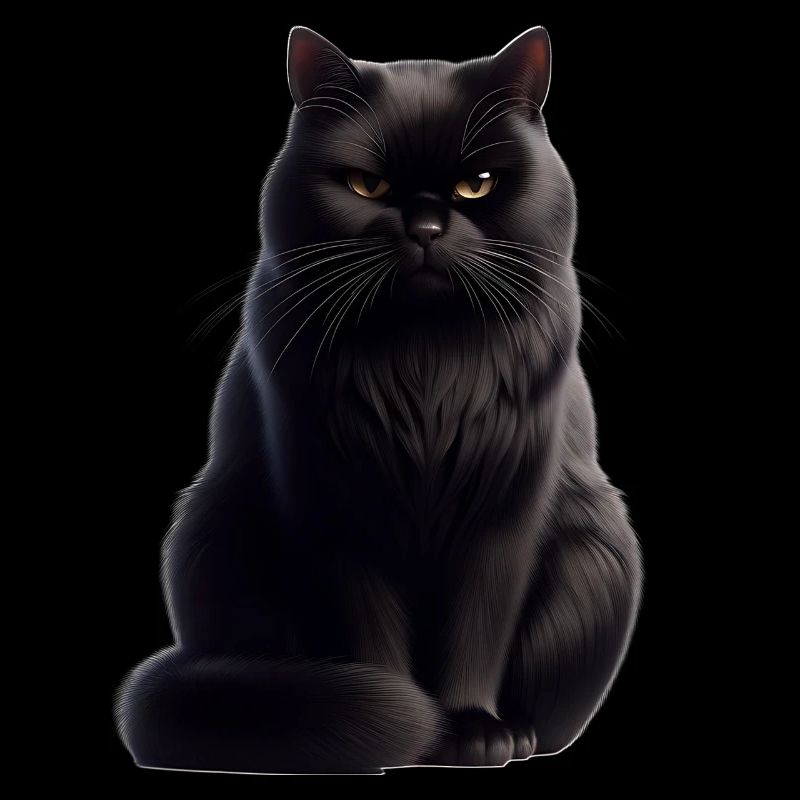 Schwarze Katze