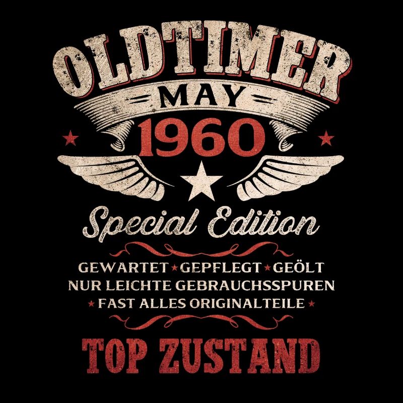 66. Geburtstag Geschenk Mann Oldtimer Mai 1960