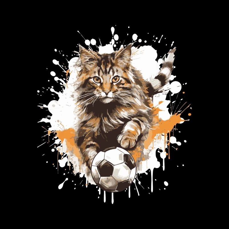 Katze Fussball Team