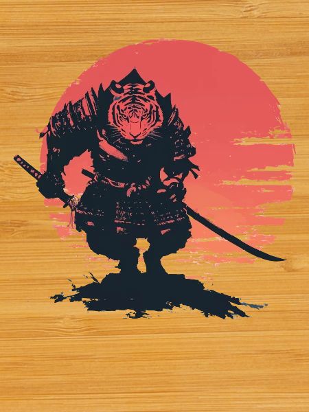 Tiger Samurai at Sunset
