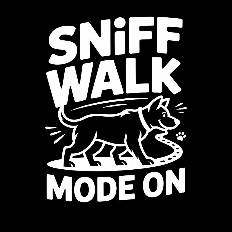 Mode marche reniflée sur le nez du chien Fun