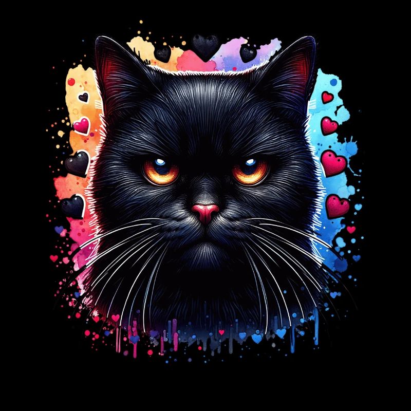 Schwarze Katze