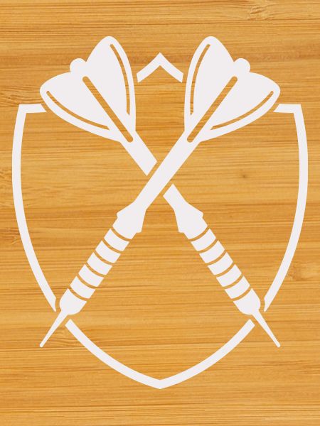 Darts Shield Cross – Precision Symbol