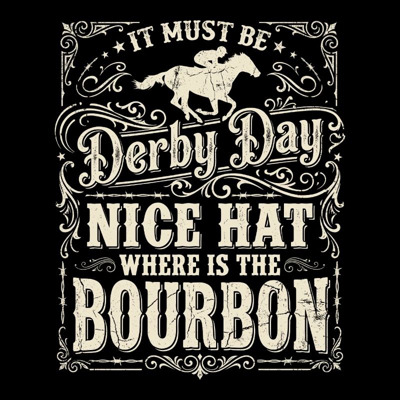 Conception de chapeaux bourbon pour le jour du Derby