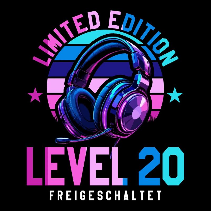 20. Geburtstag Junge Mädchen Gaming Level 20 Jahre