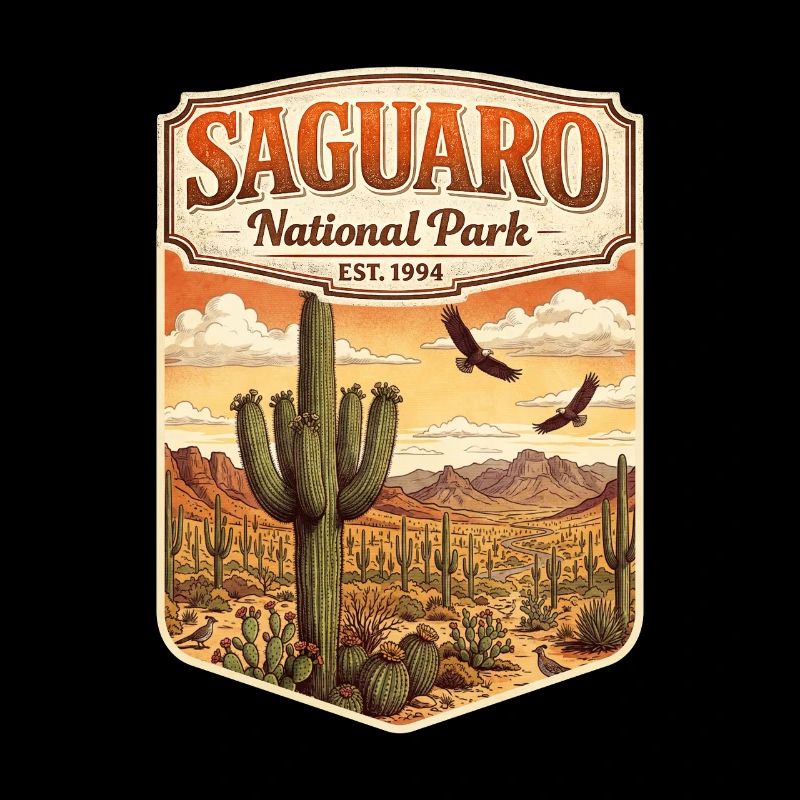 Emblème du parc national de Saguaro