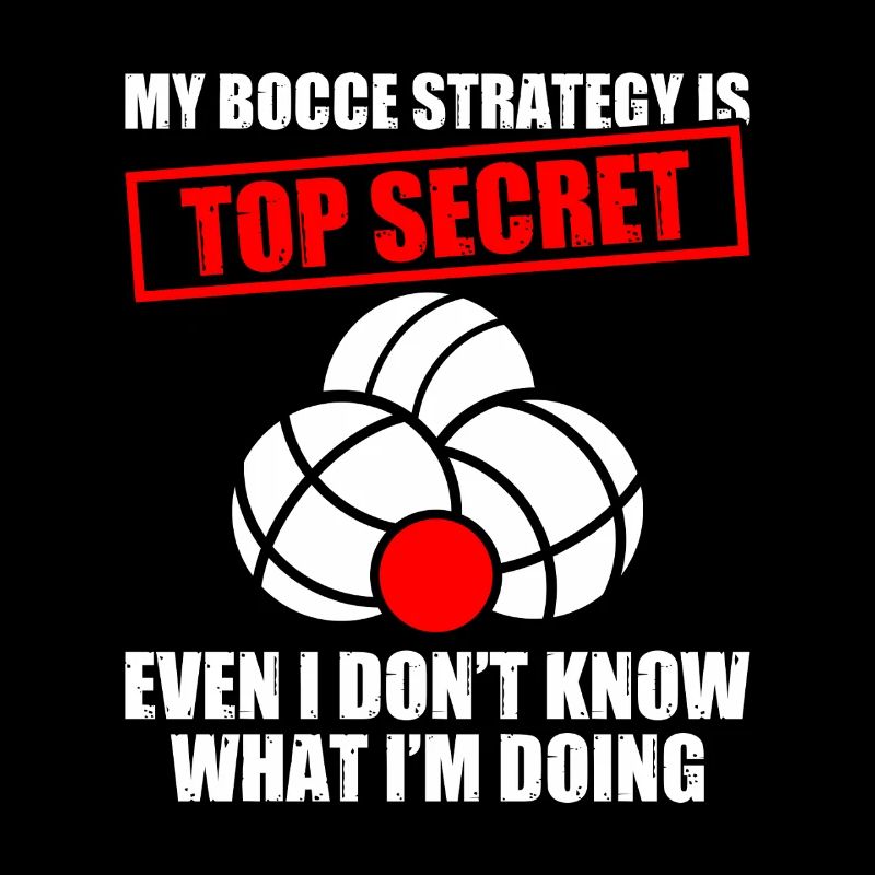 My bocce strategy Petanque Boule player