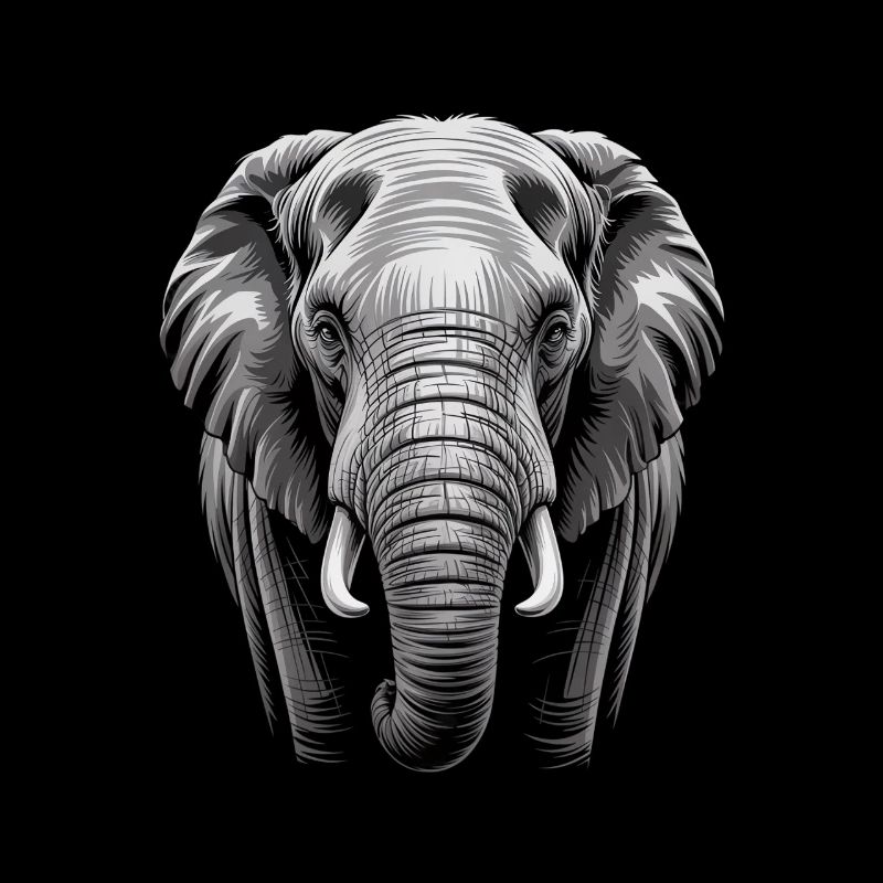 Éléphant tête d’éléphant