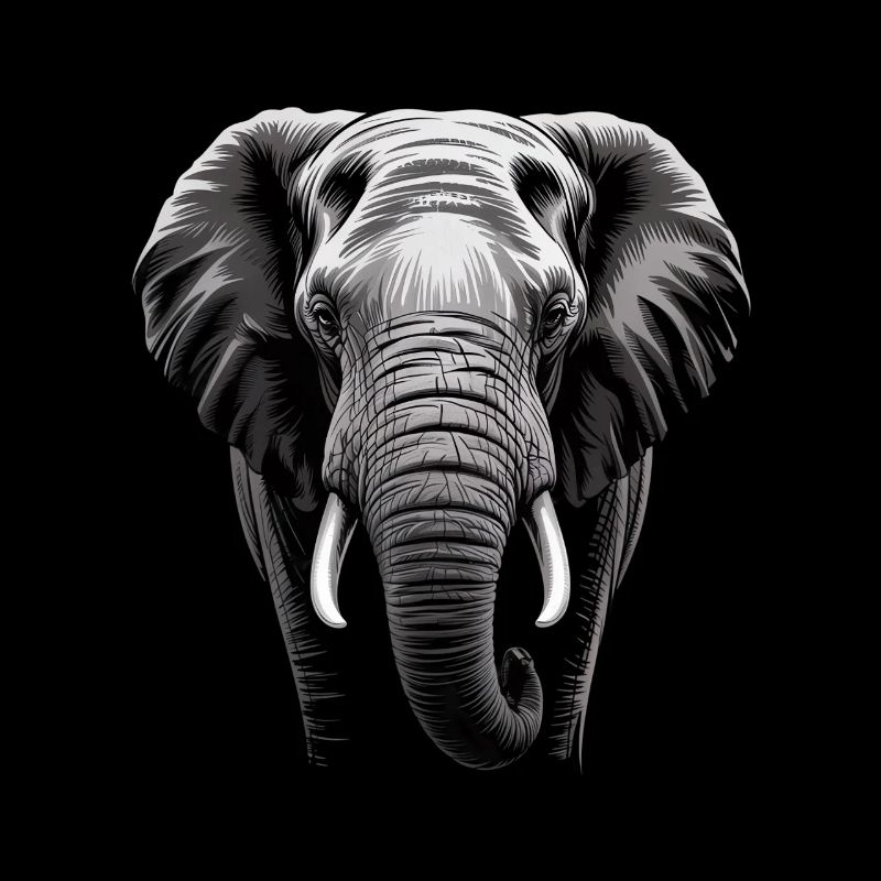 Éléphant tête d’éléphant