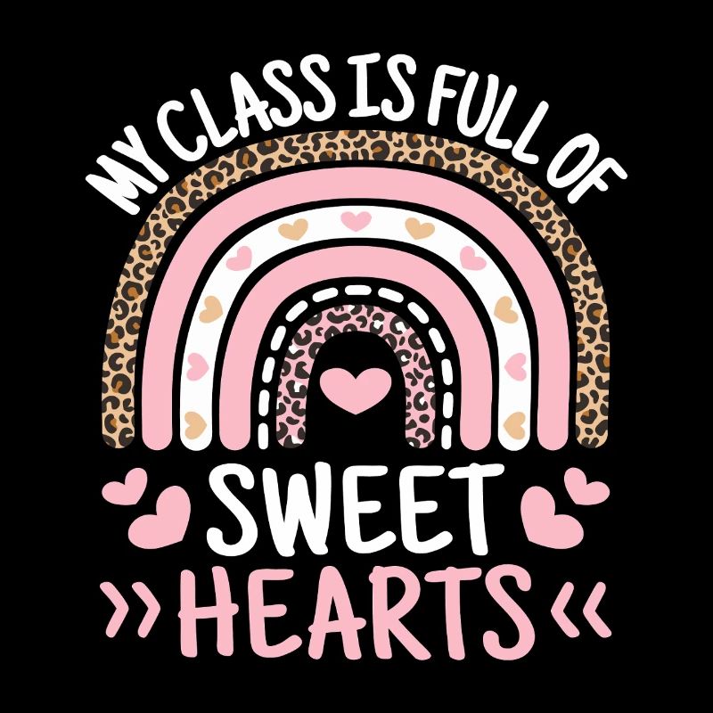 Classe Léopard arc-en-ciel Sweet Hearts