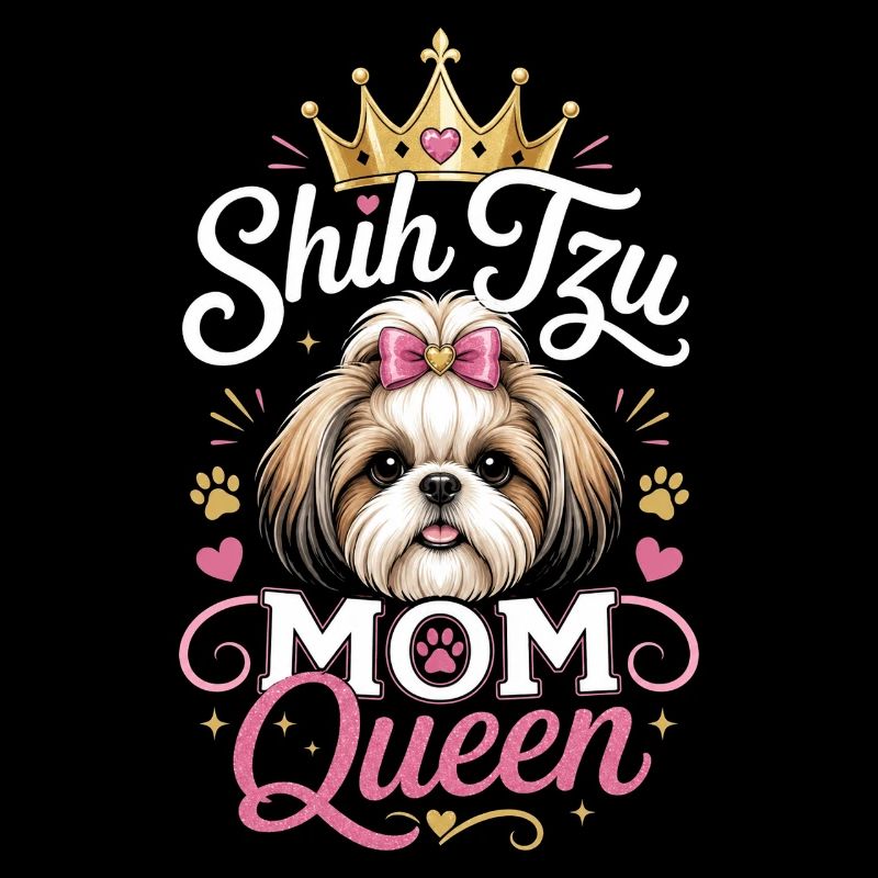 Shih Tzu Mom Queen Crown