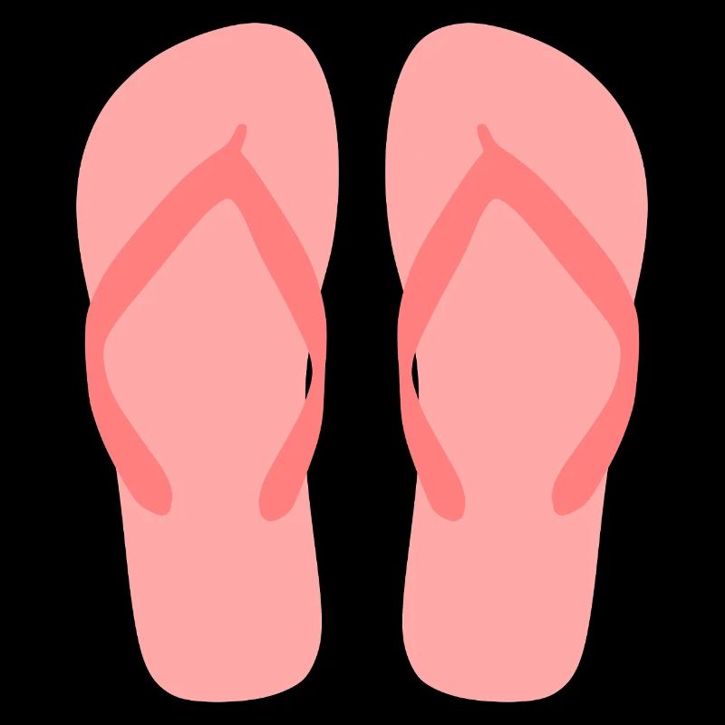 Bubblegum-rosa Flip-Flop-Kunst