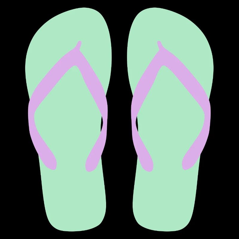 Mint Flip-Flops Lavendelriemen