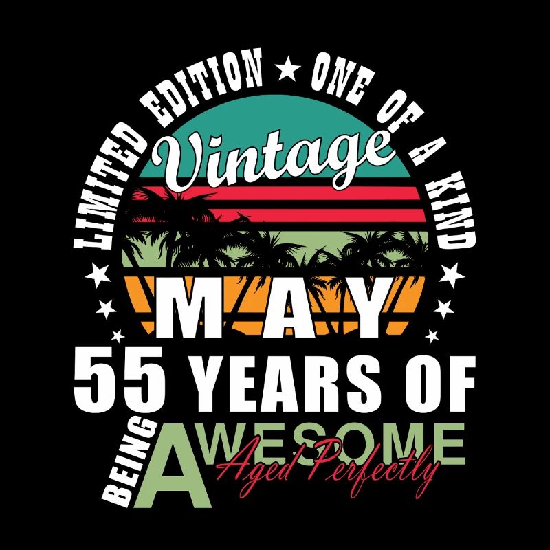 Vintage May 55 Years Great