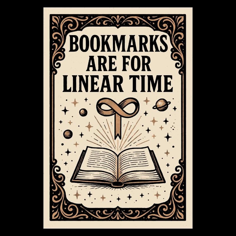 Lesezeichen für lineare Zeit | Sci-Fi Buch