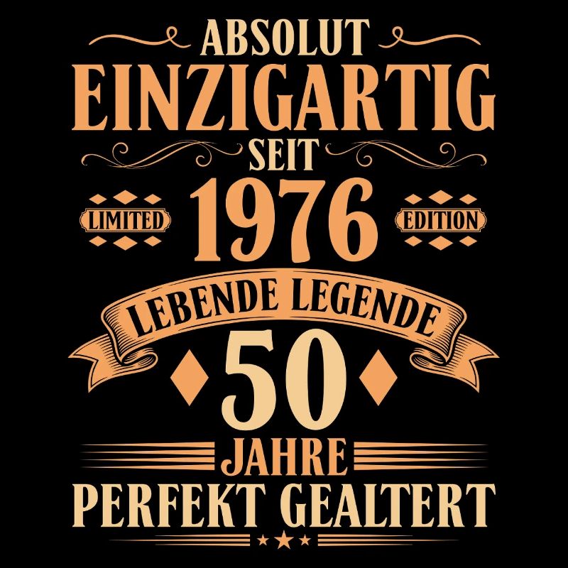 Einzigartig seit 1976 - 50. Geburtstag Vintage