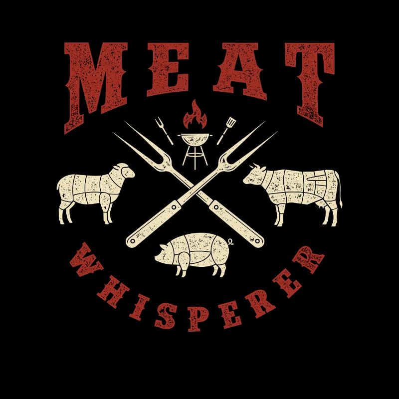Meat Whisperer BBQ Pitmaster Humor