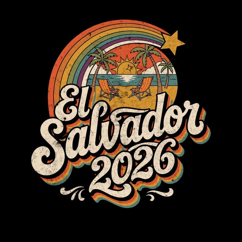 El Salvador Retro Sunset 2026