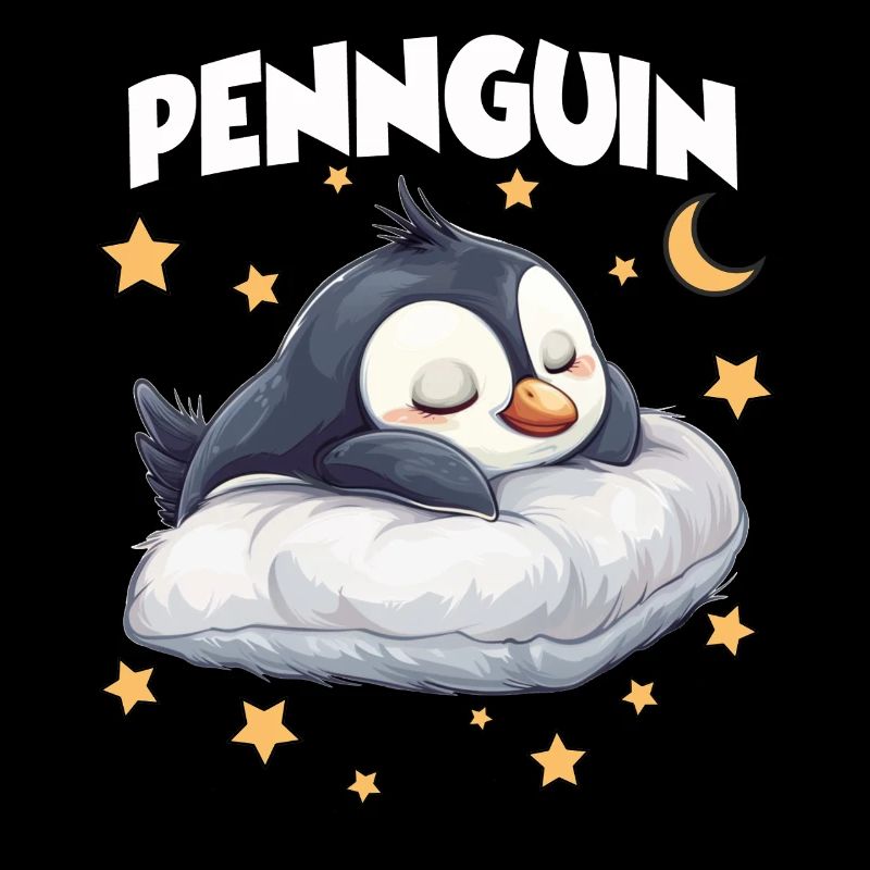 Penguin Pingouin Pyjama du matin Grognon Lève-tard-là