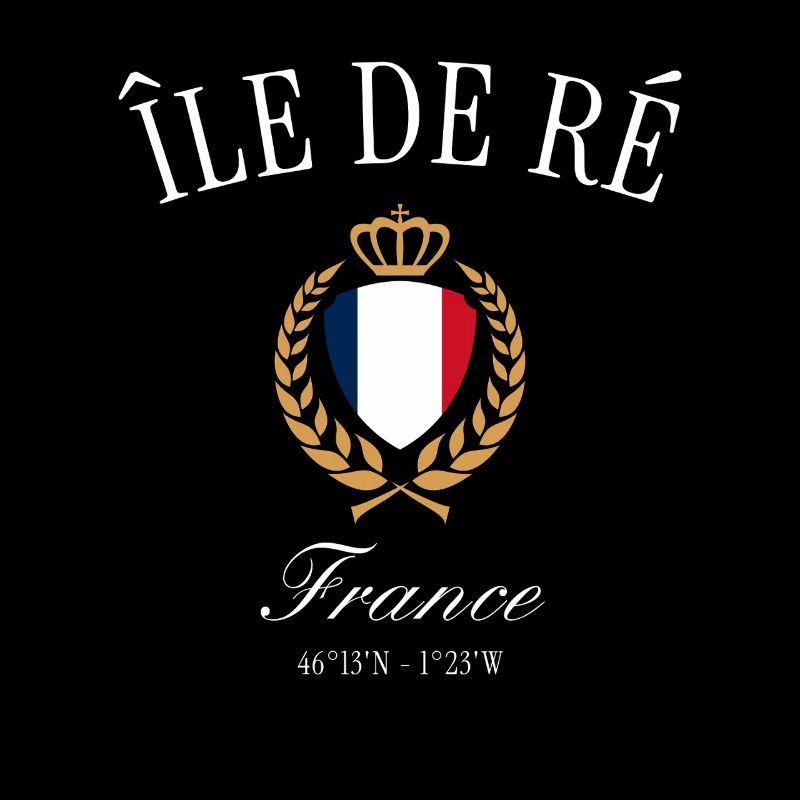 Île de Ré Frankreich Wappen Krone – Reise Souvenir