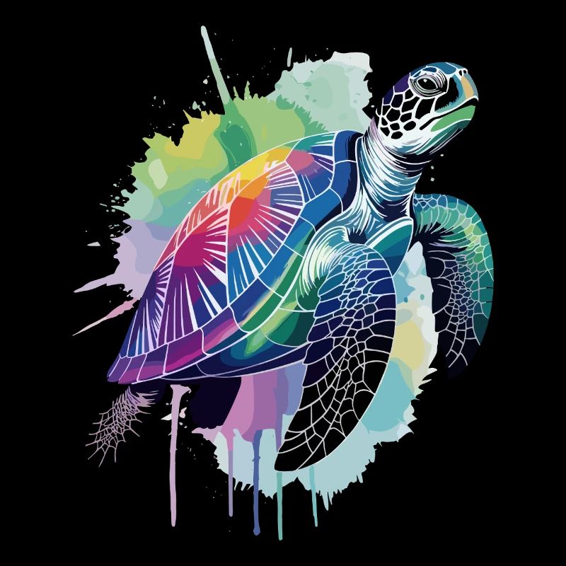 Sea turtle, turtle, water turtle