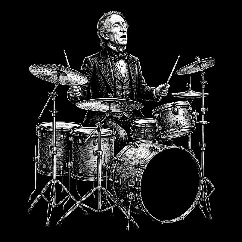 John Tyler plays drums