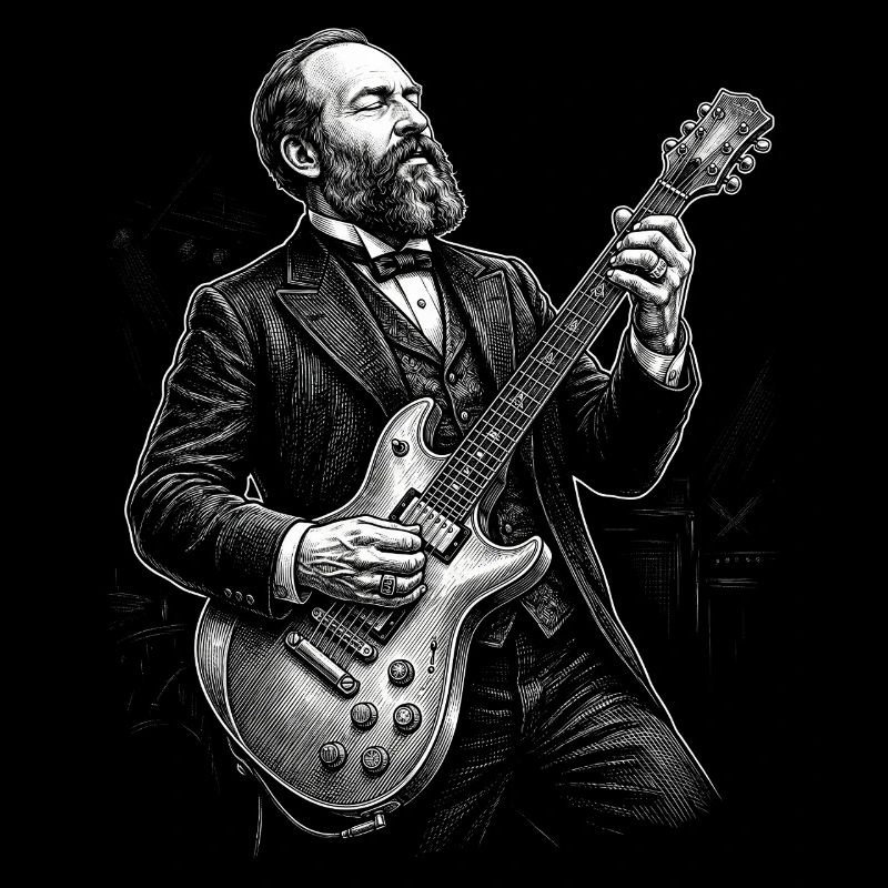James A Playing Guitar