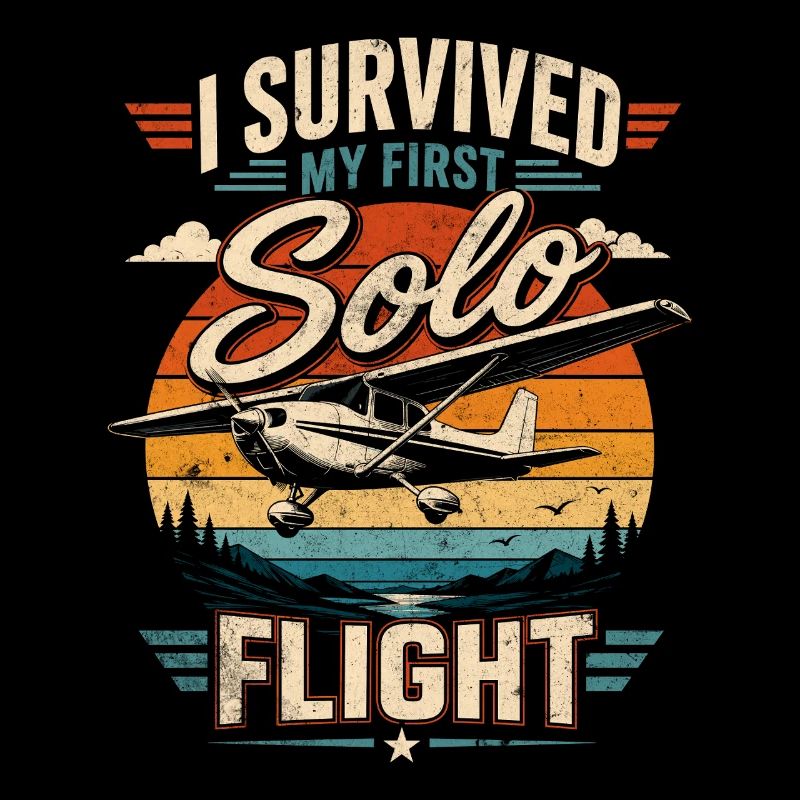 I survived my first solo flight