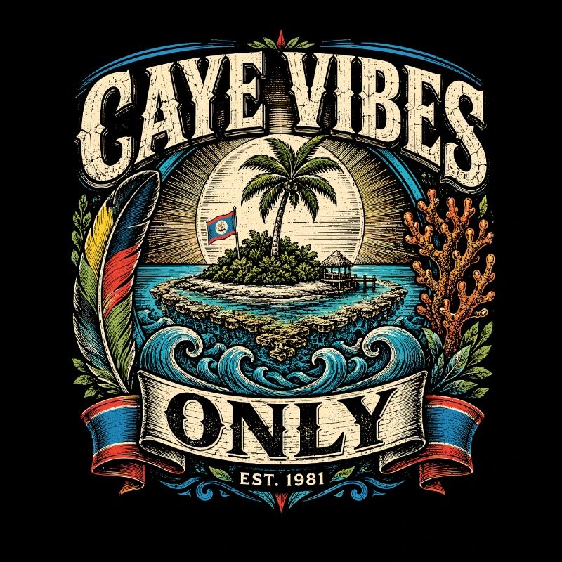 Belize Root Caye uniquement vibrations