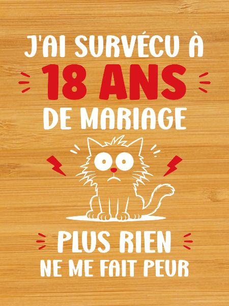 18 ans de mariage