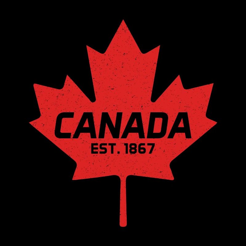 Canada Est 1867 Vintage Canada Maple Leaf