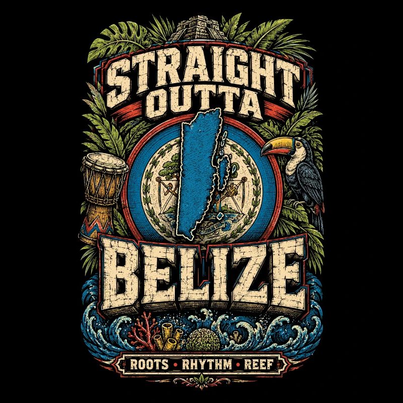 Straight Outta Belize Belizean Root