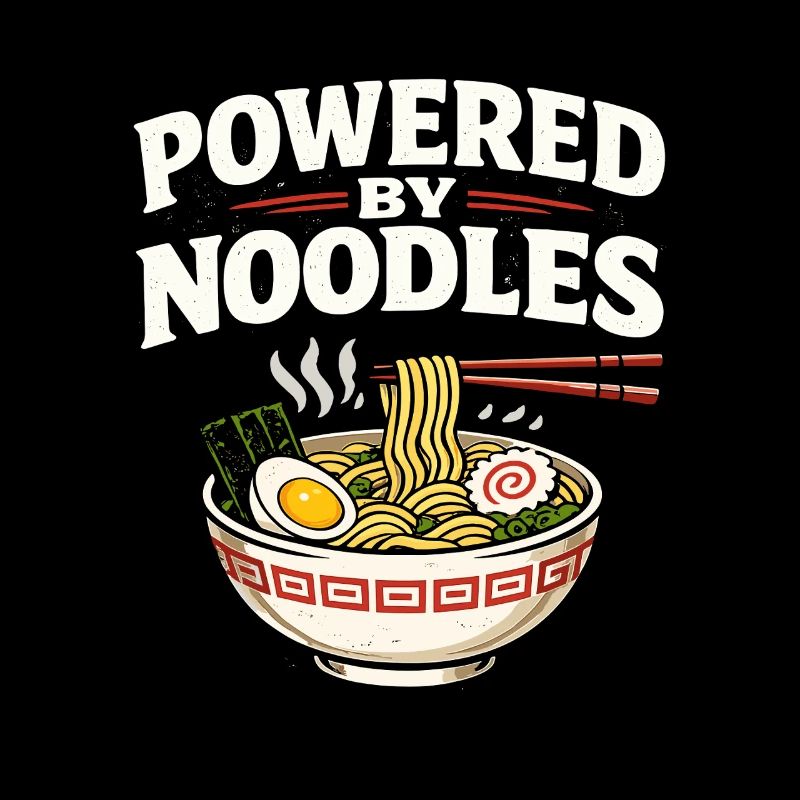 Japanese Ramen Noodles Anime Design