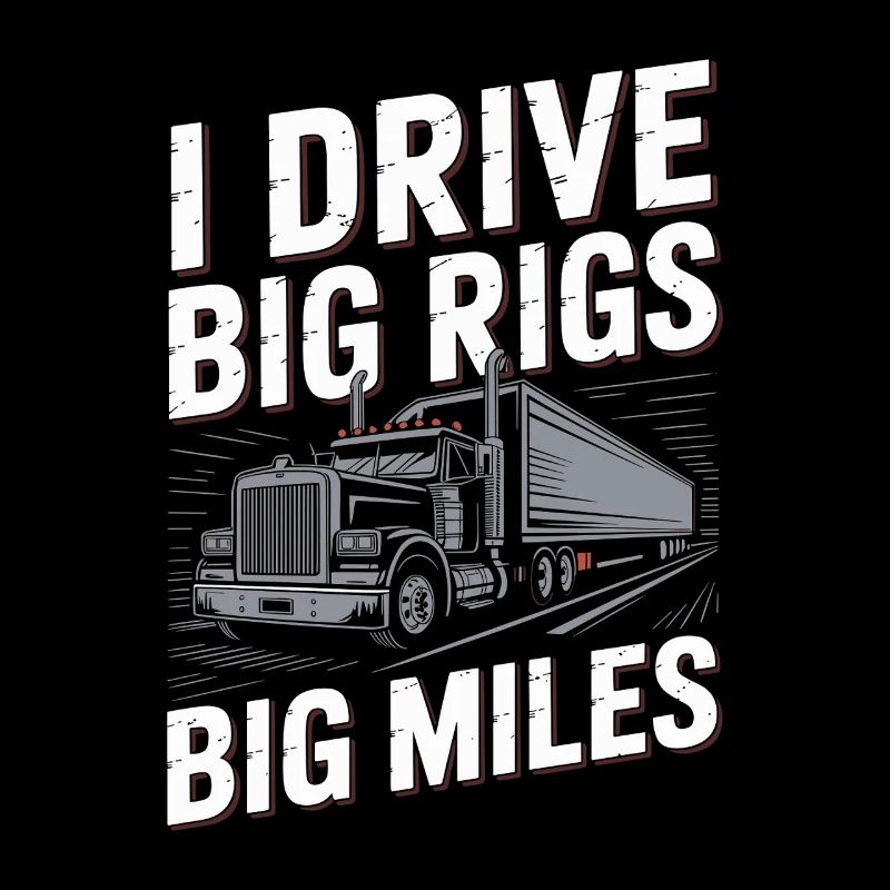 Trucker Fahrer Diesel Lastwagen Berufskraftfahrer