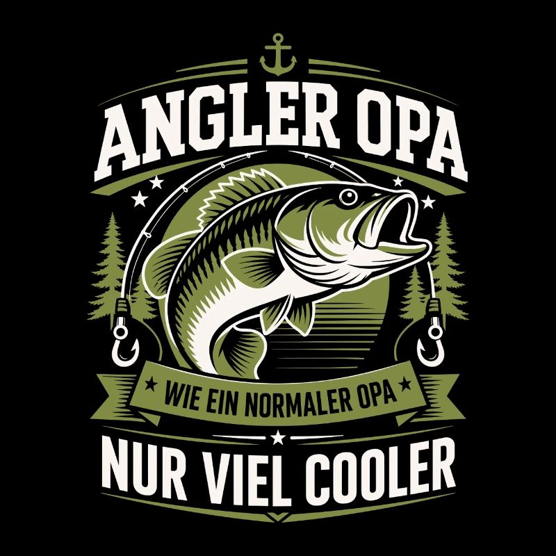 Angler Opa Viel Cooler