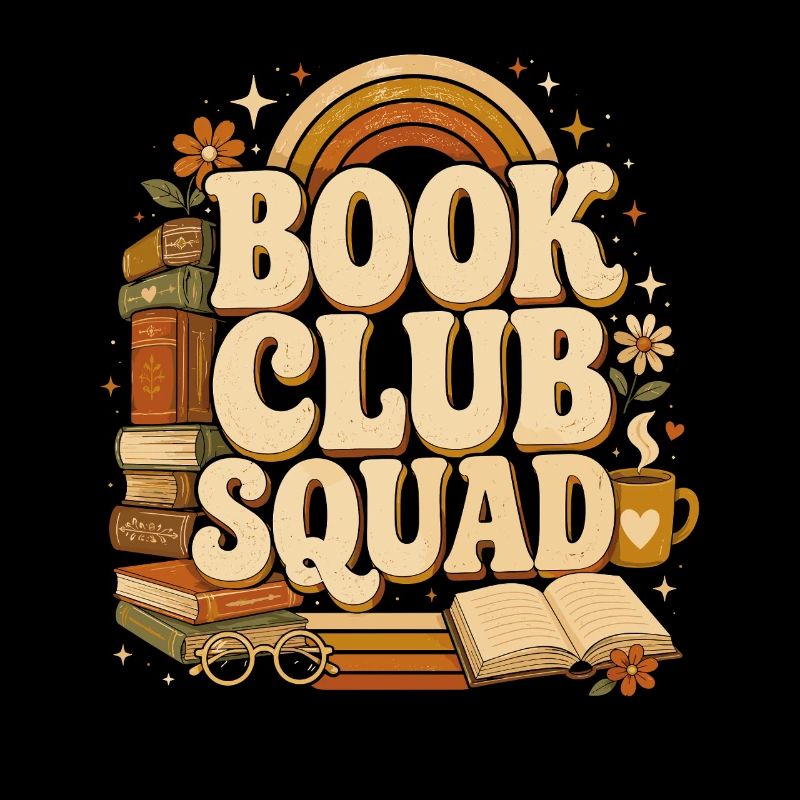 Book Club Squad Cozy Retro