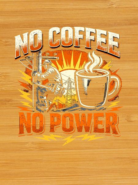 Vorsicht Lineman Ohne Kaffee