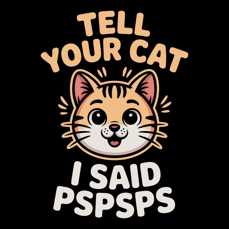 Chat Dis à ton chat Pspsps Chat Maman Miaulement Chats