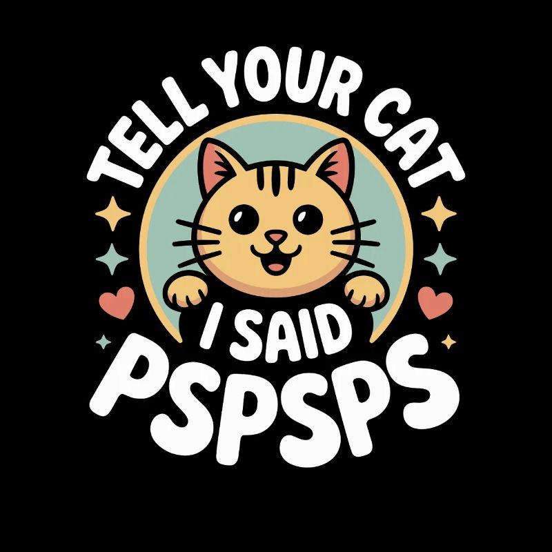 Chat Dis à ton chat Pspsps Chat Maman Miaulement Chats