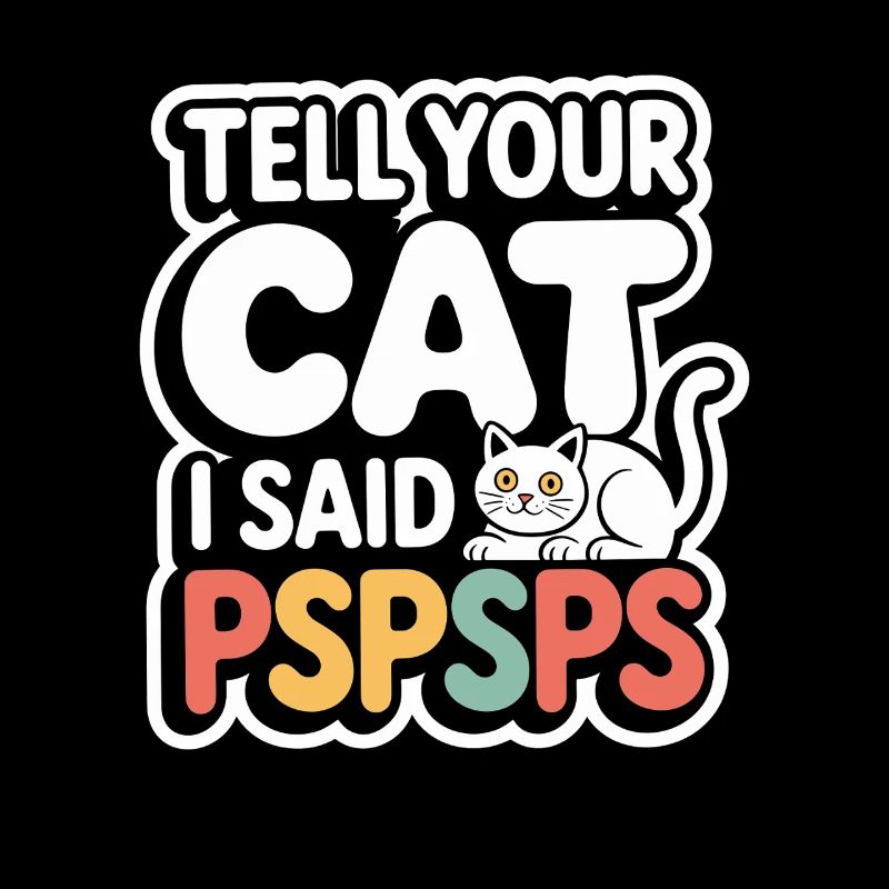 Chat Dis à ton chat Pspsps Chat Maman Miaulement Chats