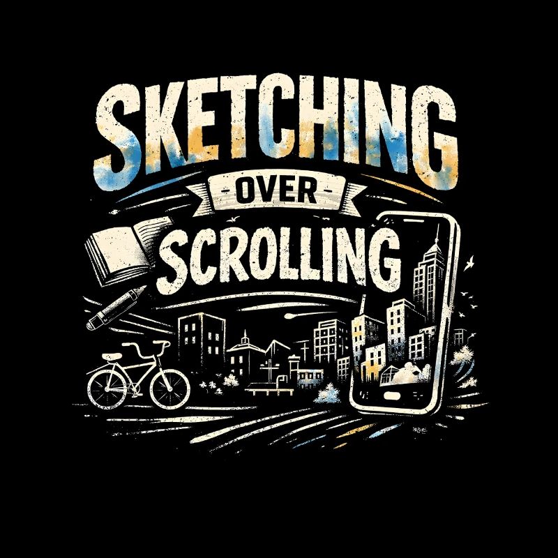 Sketching instead of scrolling | Urban Sketching