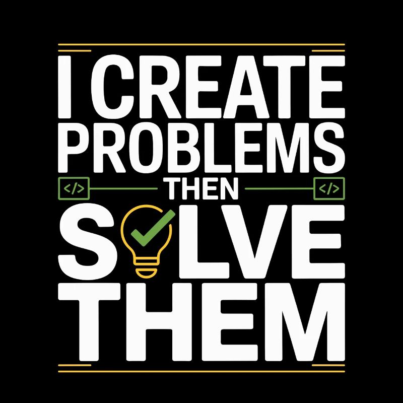 Game Developer I Create Problems Then Game Coder