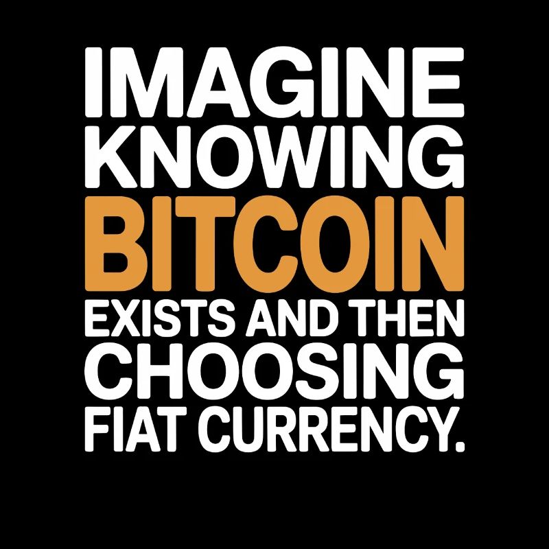 Bitcoin Imaginez savoir que Bitcoin existe crypto BTC
