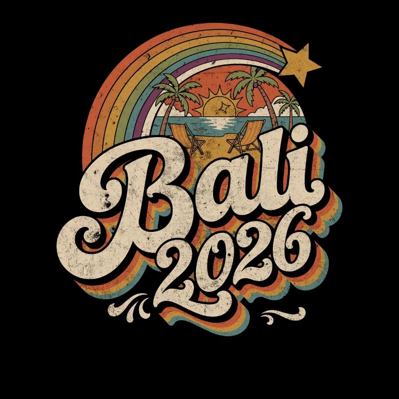Bali 2026 Plage rétro au coucher de soleil